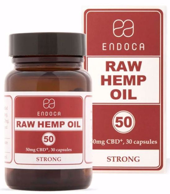 Bild von ENDOCA Bio-CBD+ Hanföl 50mg 30 Kapseln (Raw Hemp Oil Strong)