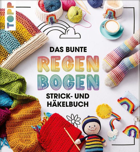 Bild von Das bunte Regenbogen Strick- und Häkelbuch