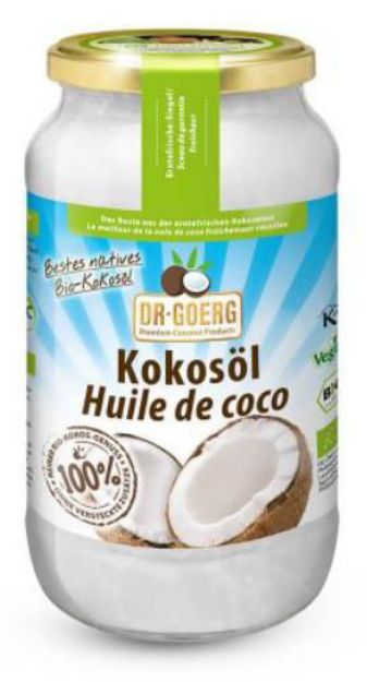 Bild von Dr. Goerg Premium Bio-Kokosöl | echte Rohkost | bio&fair | 1000 ml