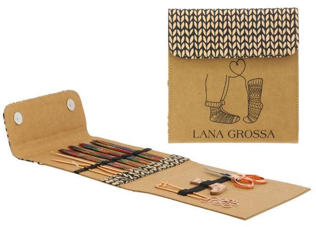 Bild von KNIT PRO Sockennadel-Set Deluxe Design-Holz Multicolor