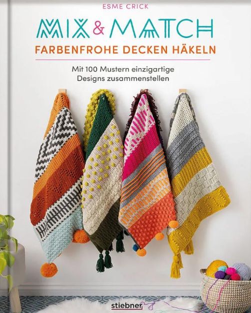 Bild von CRICK Mix & Match Farbenfrohe Decken häkeln