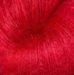LOTUS YARNS SILKY MOHAIR bright red 22