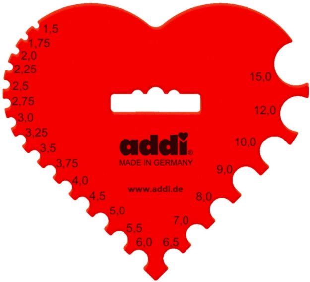Bild von ADDI HÄKELNADELMASS HERZ