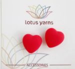 THE YARN SPECIALIST POINT PROTECTORS Herz leuchtrot