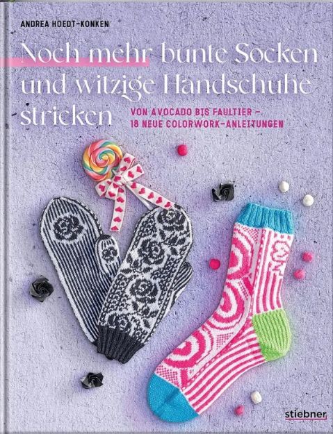 Bild von HOEDT-KONKEN Noch mehr bunte Socken und witzige Handschuhe stricken